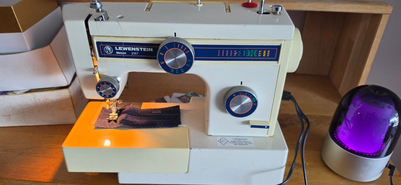 Lewenstein Melson 2107 Naaimachine - Goede Staat, Ophalen of Verzenden, Gebruikt, Naaimachine, Lewenstein