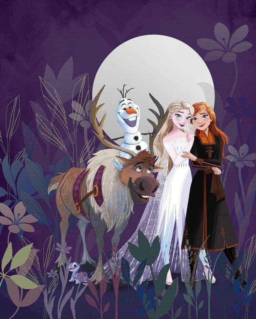 Disney Frozen Vlies Behang - 200x250 cm - Gratis Verzending, Verzenden, 75 m² of meer