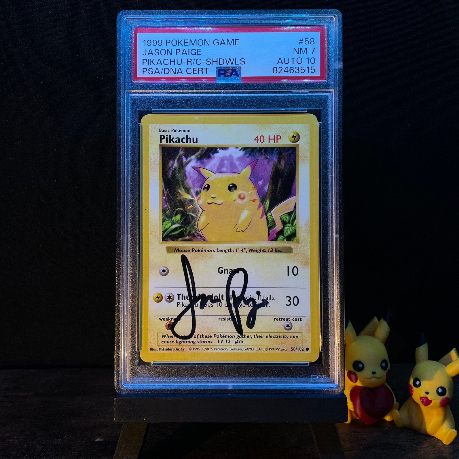Pikachu shadowless psa 7- signer Jason Paige PSA 10 (m2451147646 ...