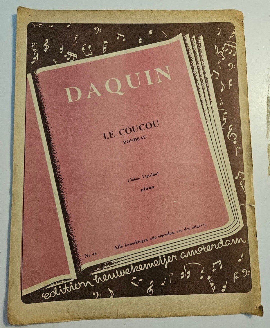 Vintage Bladmuziek: Daquin - Le Coucou (Edition Heuwekemeije, Ophalen of Verzenden, Gebruikt, Artiest of Componist, Piano
