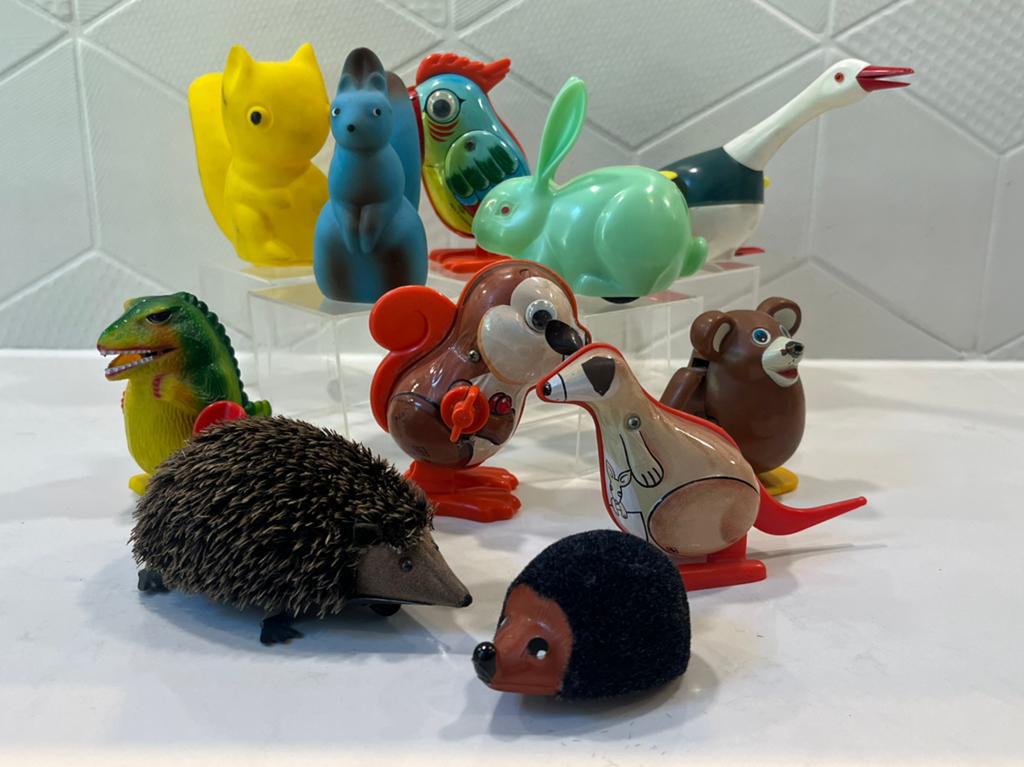 Blikken speelgoed dieren jaren 60/70 Yone, Lehmann, Japan, Verzamelen, Speelgoed, Gebruikt, Verzenden