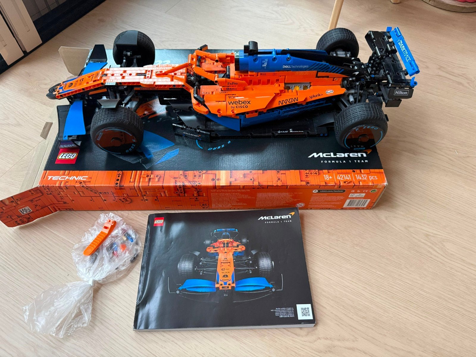 Lego Technic McLaren Formule 1 Raceauto 42141, Ophalen, Lego, Compleet, Zo goed als nieuw