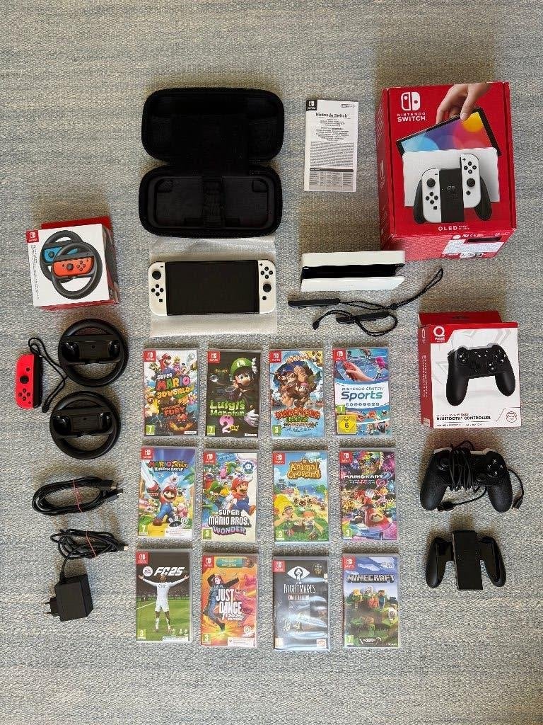 Nintendo Wwitch 1, Ophalen of Verzenden, Zo goed als nieuw, Met 2 controllers, Switch Original