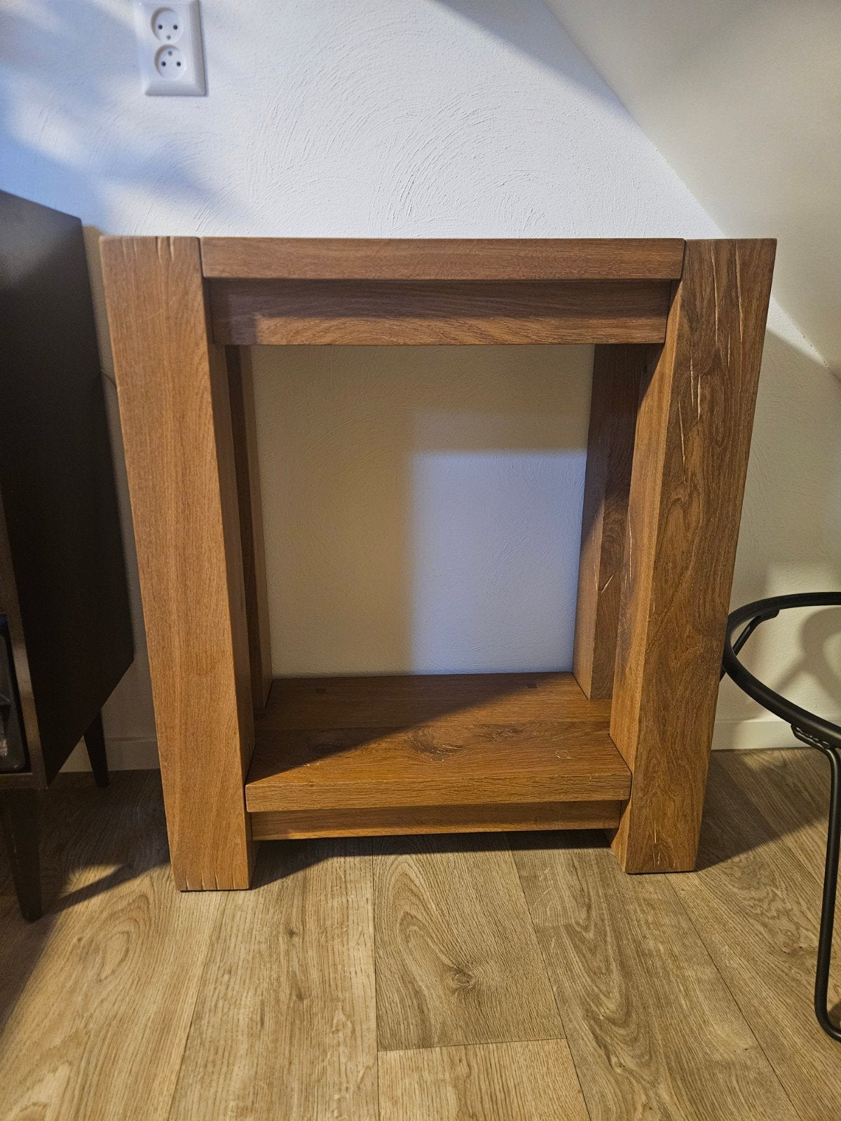 massief eiken sidetable, Ophalen, 50 tot 100 cm, Eikenhout, Zo goed als nieuw