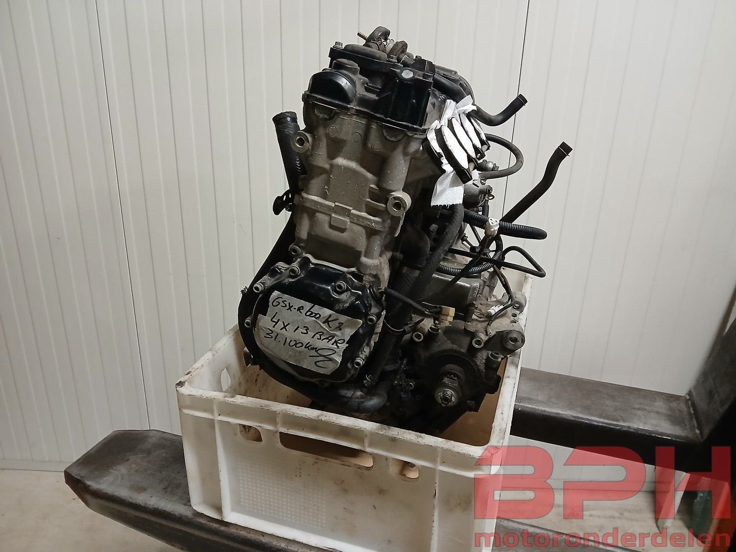 Motorblok Suzuki GSX-R 600 K1 K2 K3 2001 t/m 2003 engine 2 G, Motoren, Ophalen, Gebruikt, -, -