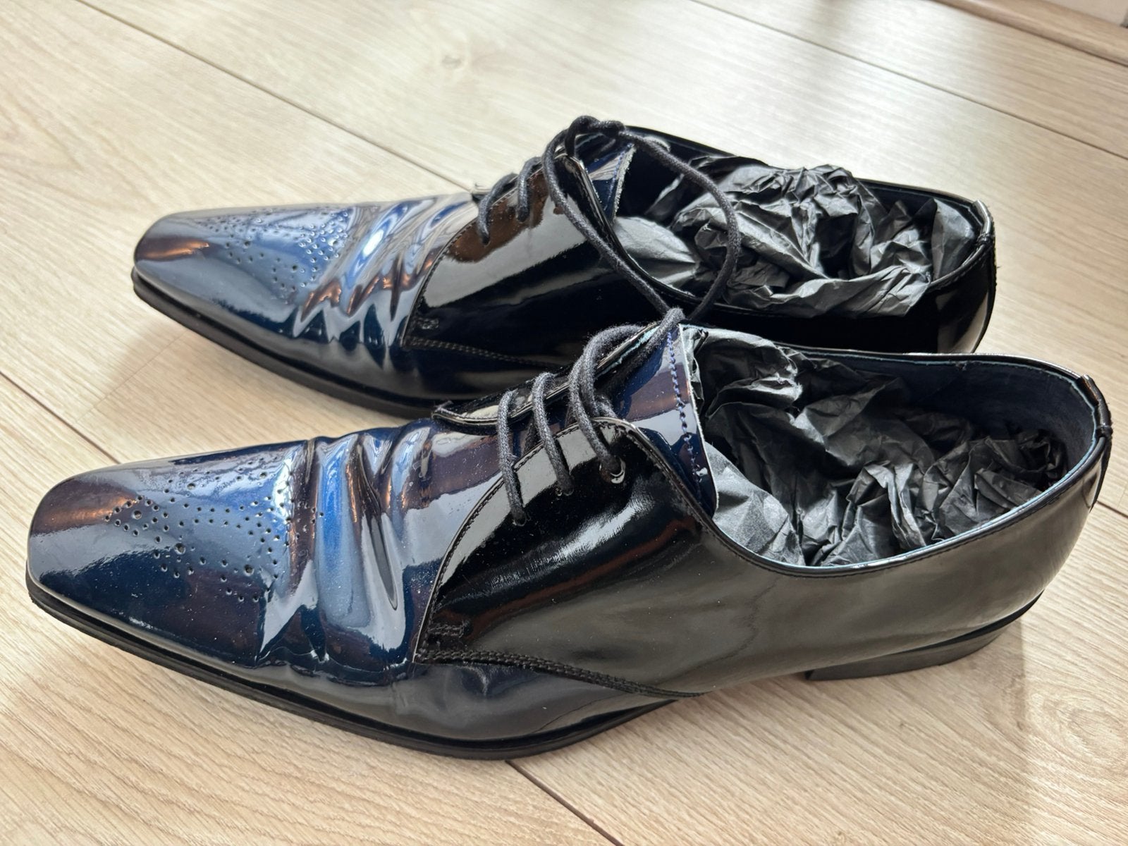 Mr. Fiarucci lakleren heren trouw schoenen, Mr.Fiarucci, Schoenen met lage hakken, Zwart, Ophalen of Verzenden