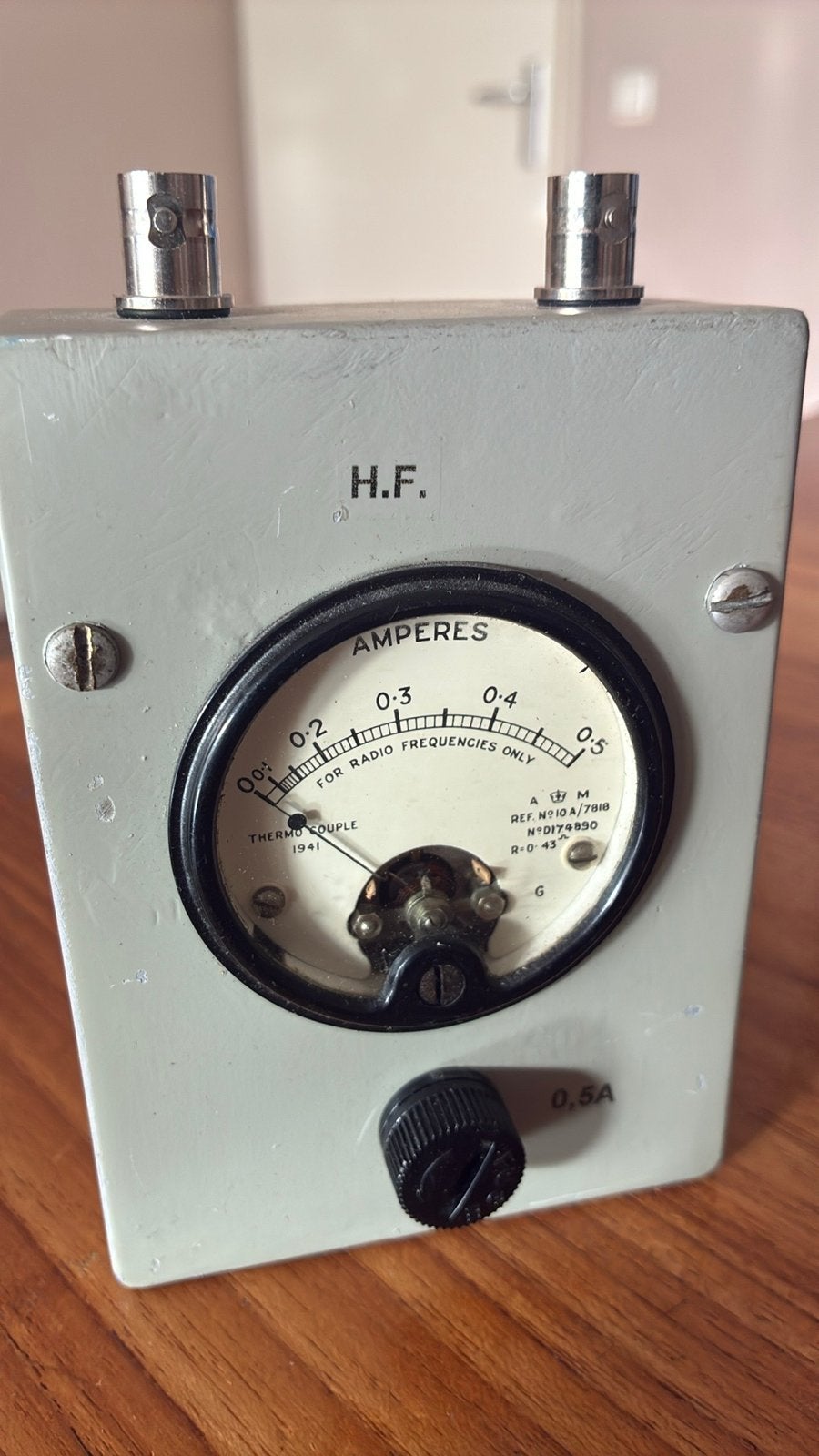 Vintage Ampèremeter (1941) - Zelfbouw, Goed Werkend, Telecommunicatie, Ophalen of Verzenden