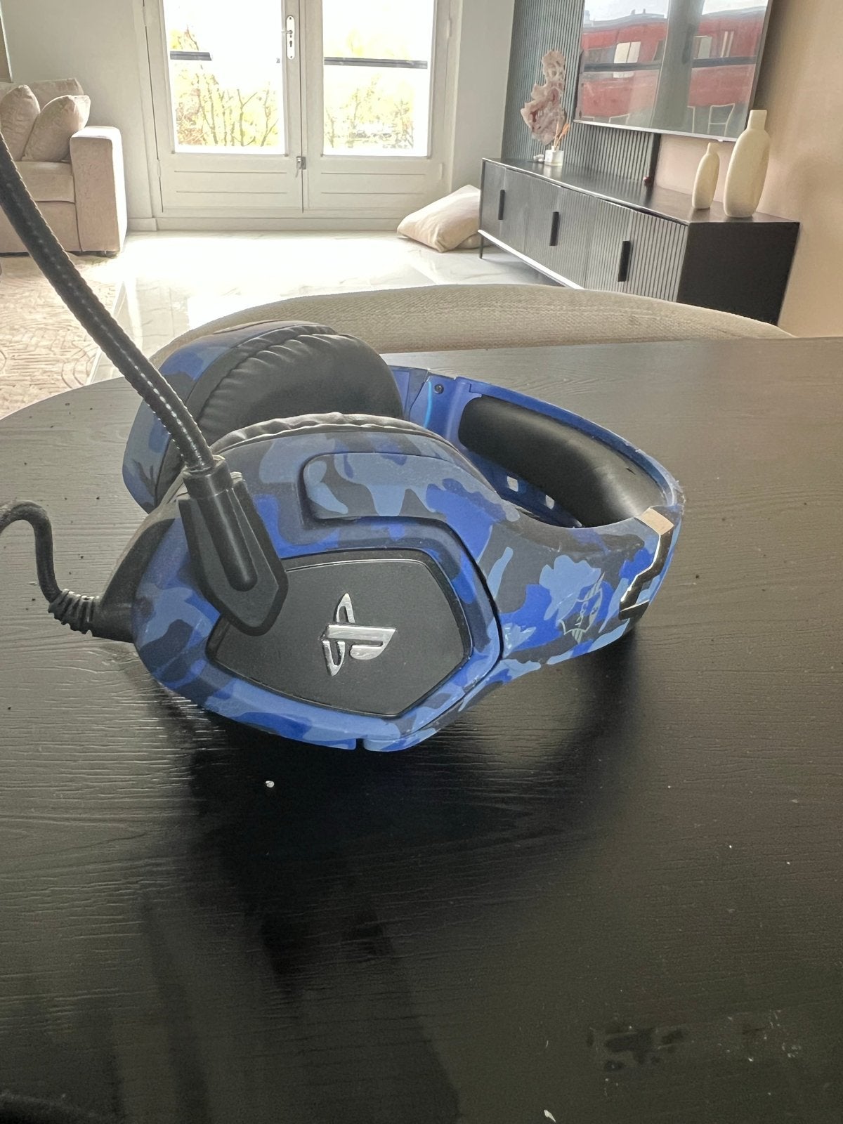 Originele Playstation Headset - Marine Blauw Camo, Spelcomputers en Games, Ophalen of Verzenden, Gebruikt, Overige typen, PlayStation 4