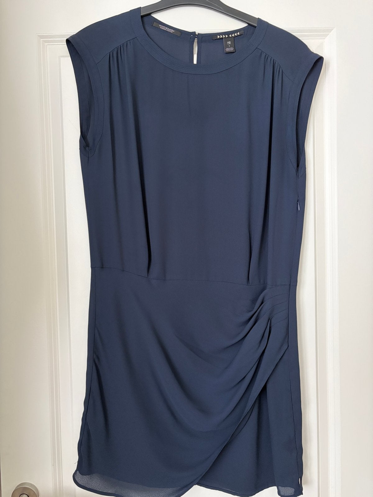 Mooie donkerblauwe jurk, maat M (36/38), Maat 38/40 (M), Blauw, Ophalen of Verzenden, Zo goed als nieuw