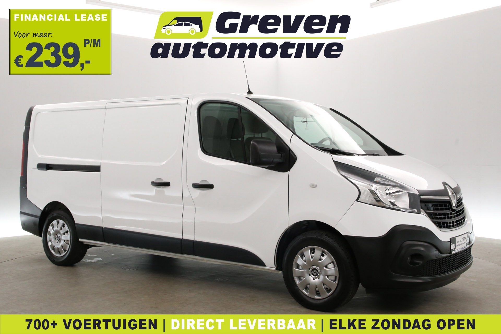 Renault Trafic 2.0 dCi 145PK L2H1 | Airco | Camera | Cruise, 145 pk, Stof, Gebruikt, Wit