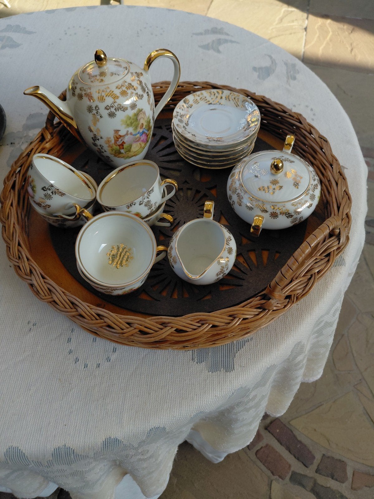 te koop een antiek kinder servies   ingst, Ophalen of Verzenden