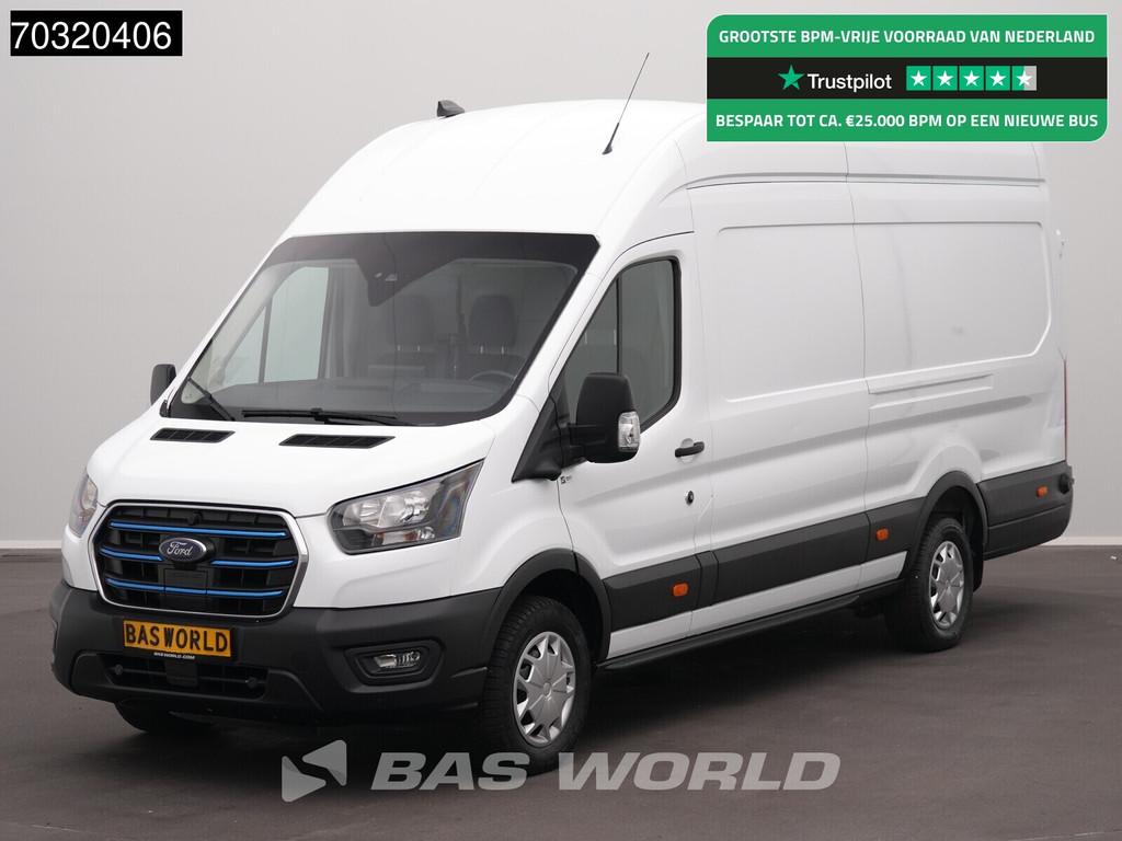 Ford Transit 185pk Elektrisch 68kWh 317km WLTP L4H3 Hoog Dak, Auto's, Automaat, Stof, Gebruikt, Multifunctioneel stuurwiel