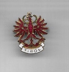 Adelaars tirol emaile broche speld, Ophalen of Verzenden, Gebruikt, Stad of Land, Speldje of Pin