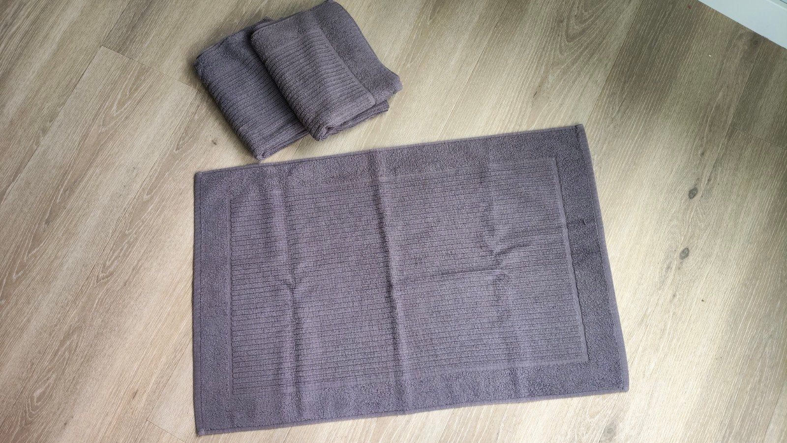 3x Badmat/douchemat/wc-mat 80x50cm, Ophalen, Nieuw, Grijs, Badmat