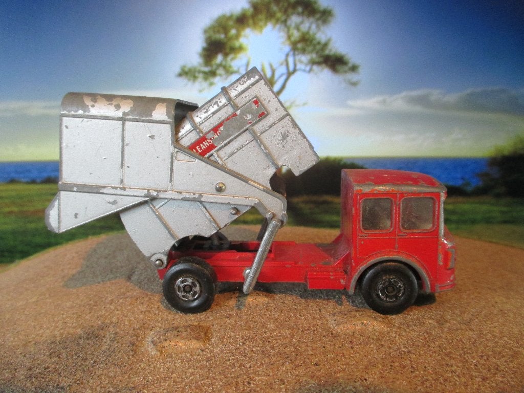 1/66 Shelvoke and Drewry Refuse Truck Lesney SuperKings, Ophalen of Verzenden, Gebruikt, Auto