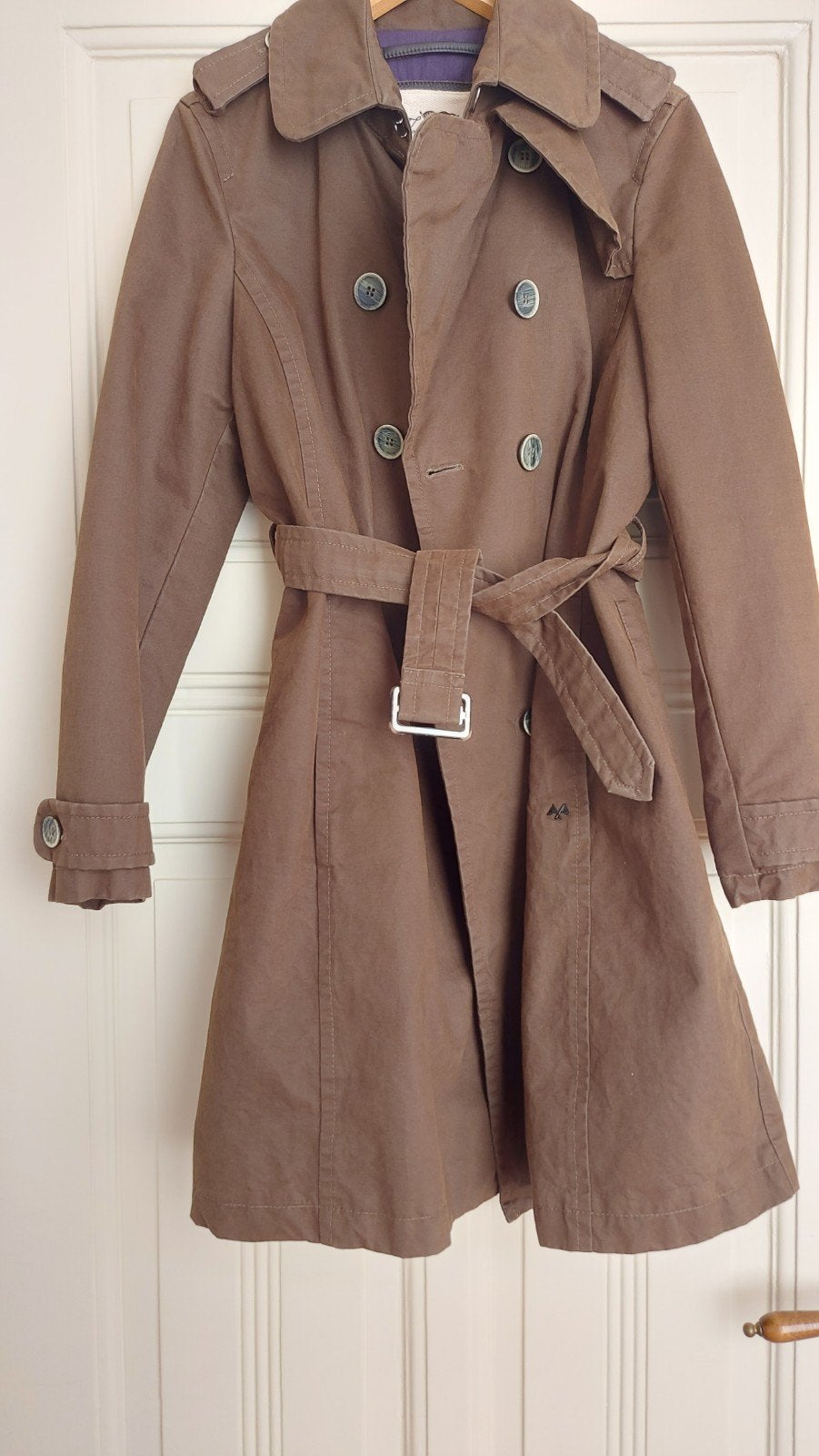 Burberry (Thomas) trenchcoat Sterke en stevige kwaliteits da, Maat 38/40 (M), Bruin, Ophalen of Verzenden, Zo goed als nieuw