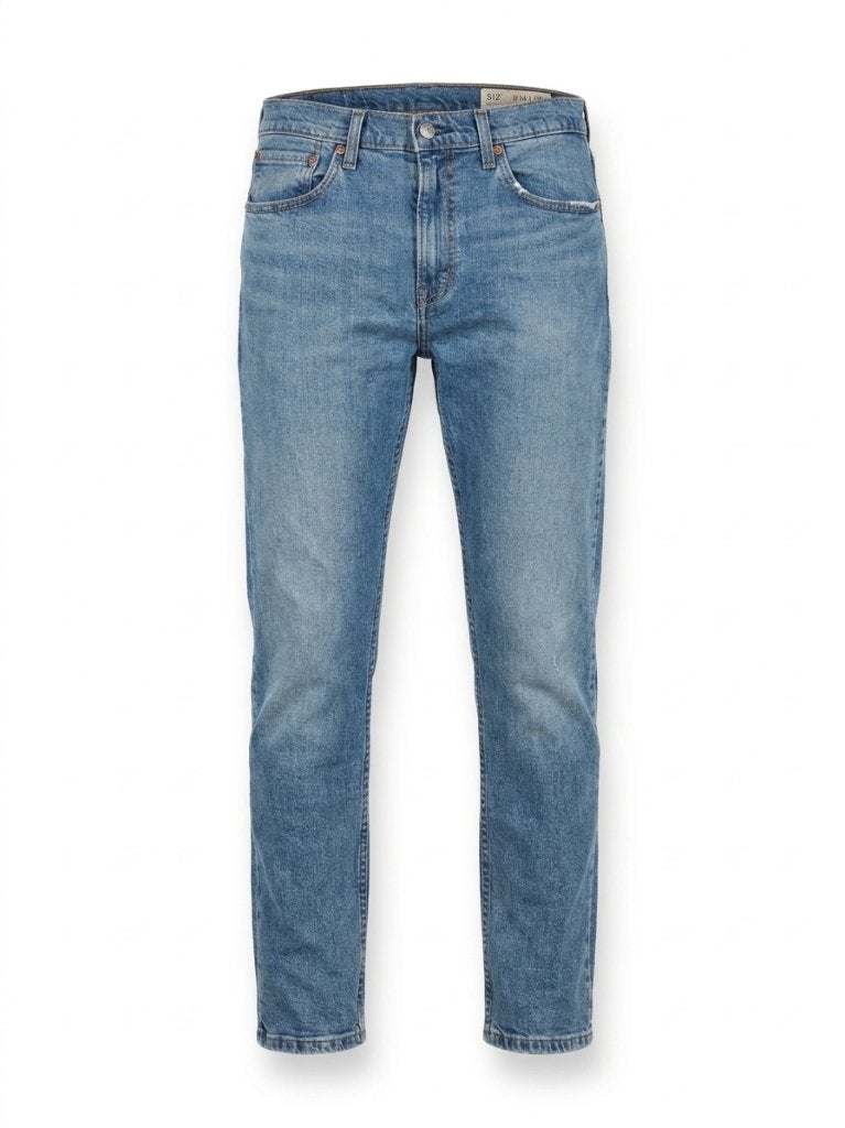 RT-0062 Levi's 512 slim tapered jeans middenblauw heren W34, Levi's, Blauw, Ophalen of Verzenden, Zo goed als nieuw