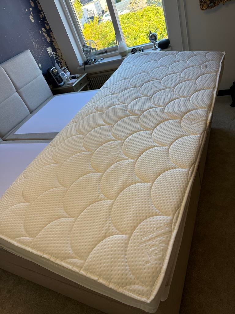 Luxe Tencel Traagschuim Topmatras Topper 12cm 200x200, Ophalen, Tweepersoons, Zo goed als nieuw, Overige maten