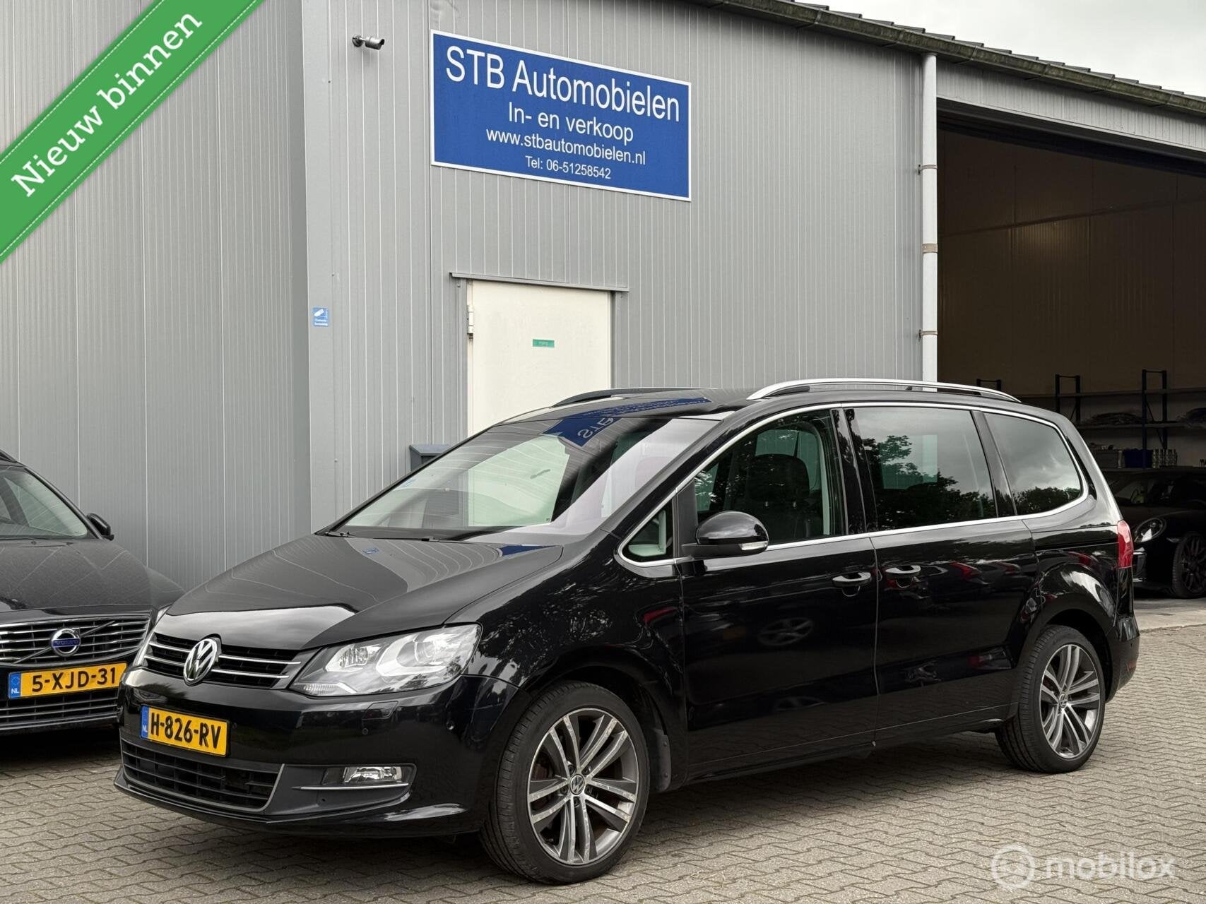 Volkswagen Sharan 2.0 TSI Highline 7p Automaat, Auto's, Euro 5, Gebruikt, 7 stoelen, Zwart