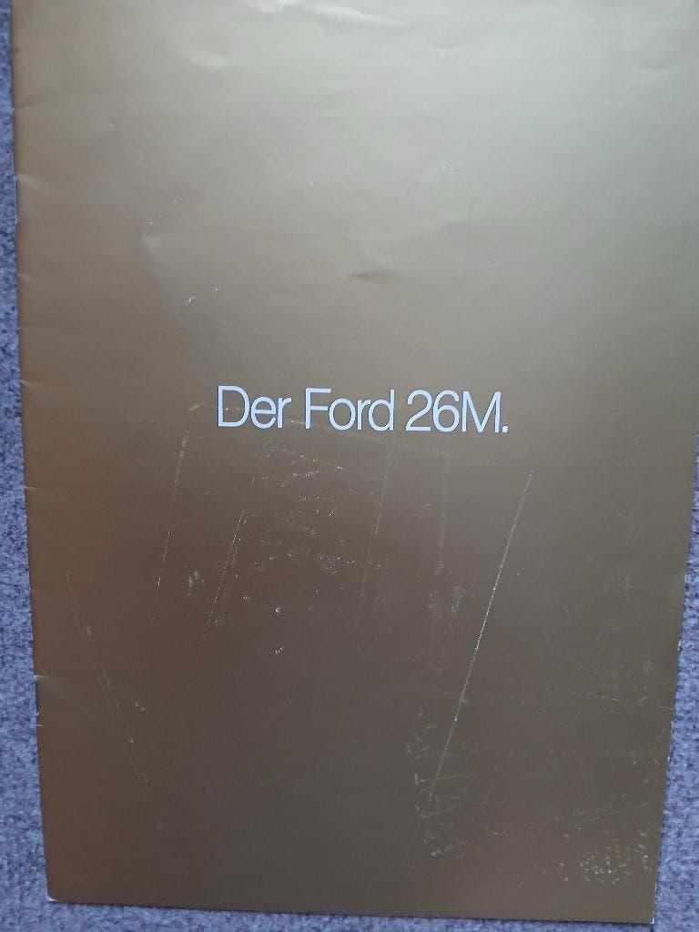 Duitstalige folder Ford 26M, Verzenden, Gelezen, Ford