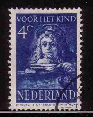Nederland 1941 399 Kind 4c, Gest, Postzegels en Munten, Postzegels | Nederland, Ophalen of Verzenden, Na 1940, Gestempeld