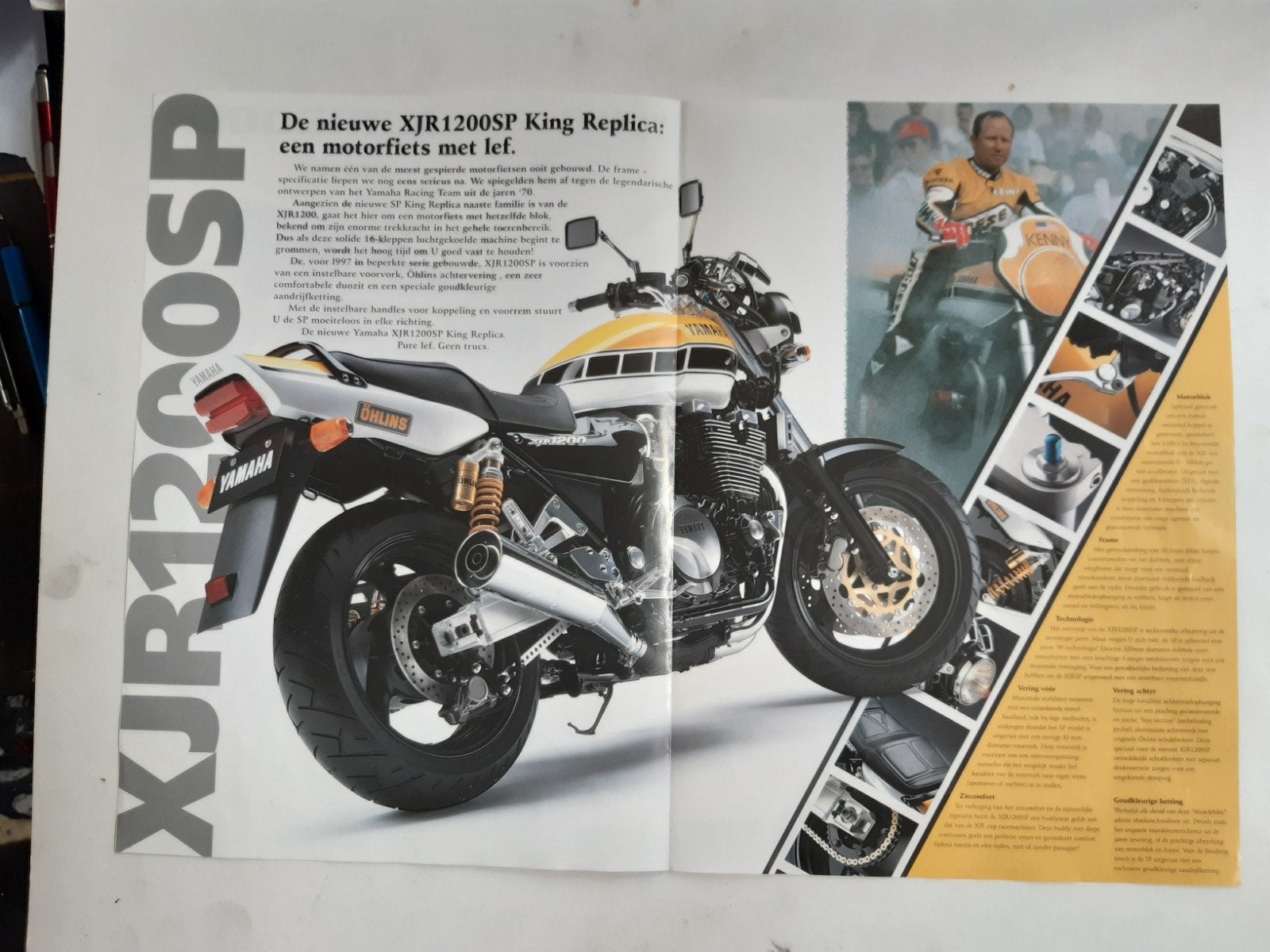 folder  YAMAHA  XJR 1200  SP, Motoren, Ophalen of Verzenden, Yamaha