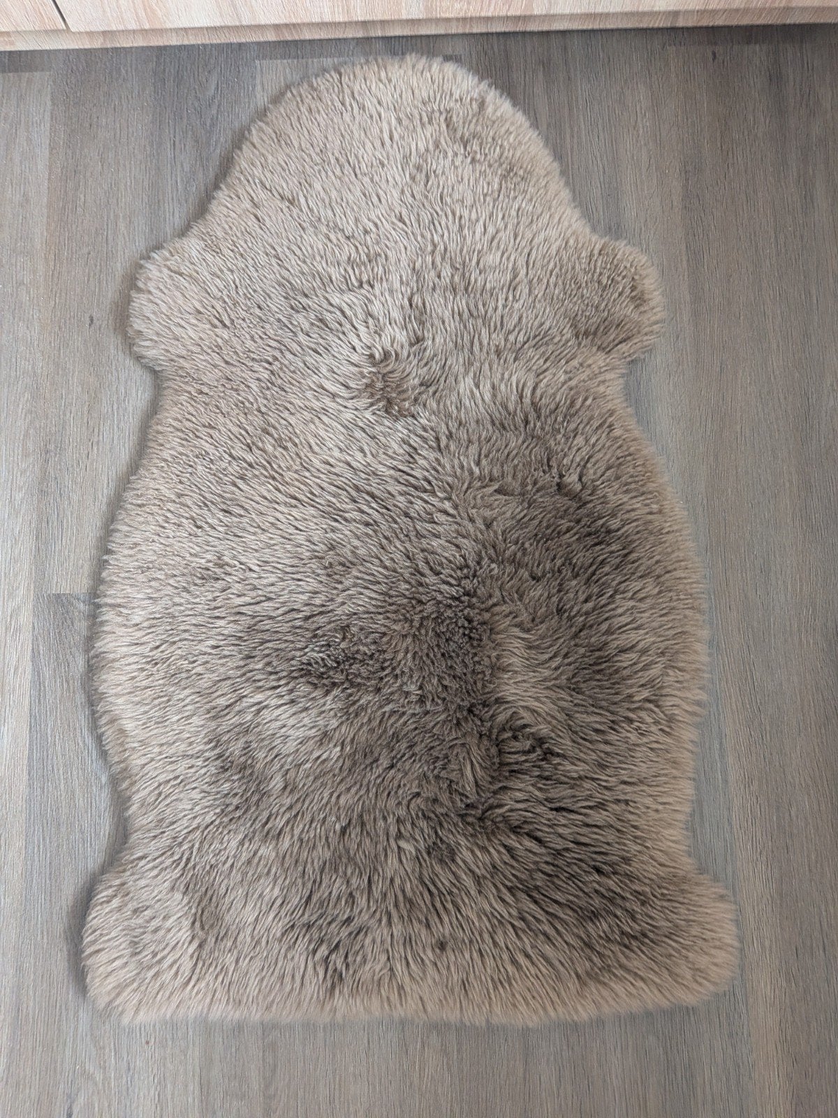 Schapenvacht 100 x 60 cm, 50 tot 100 cm, Bruin, Rond, 50 tot 100 cm