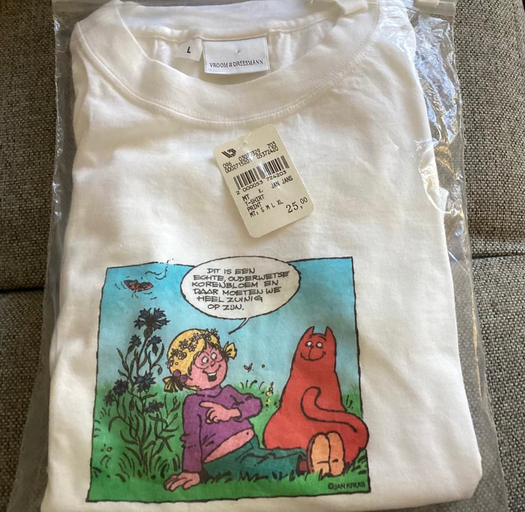 Shirt Catootje en de Rode Kater temidden van de zonnebloemen, Verzamelen, Ophalen of Verzenden, Overige figuren, Nieuw, Kleding