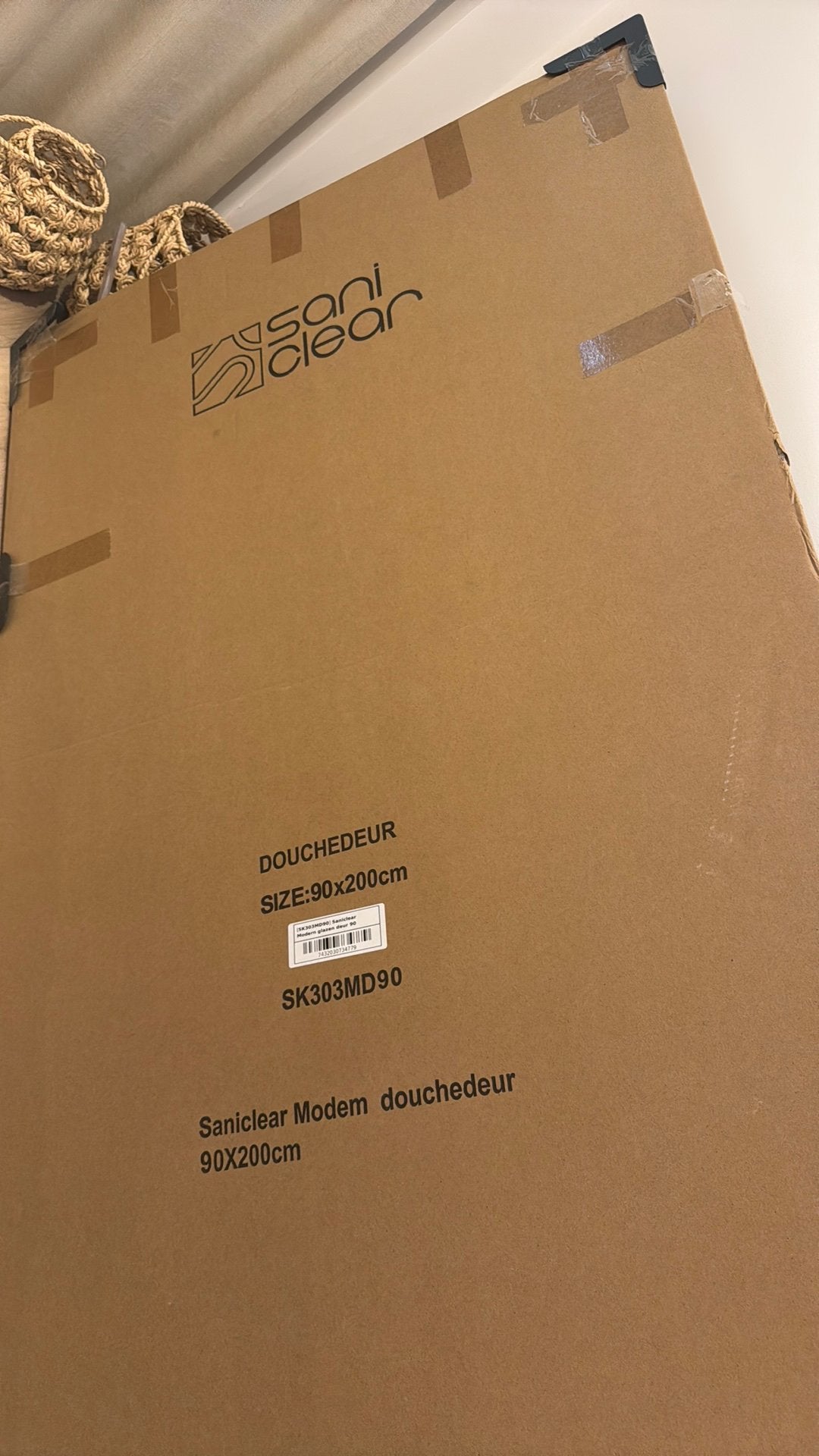 Saniclear Modem douchedeur 90x200 cm – nieuw/ongebruikt, Huis en Inrichting, Ophalen, Zo goed als nieuw