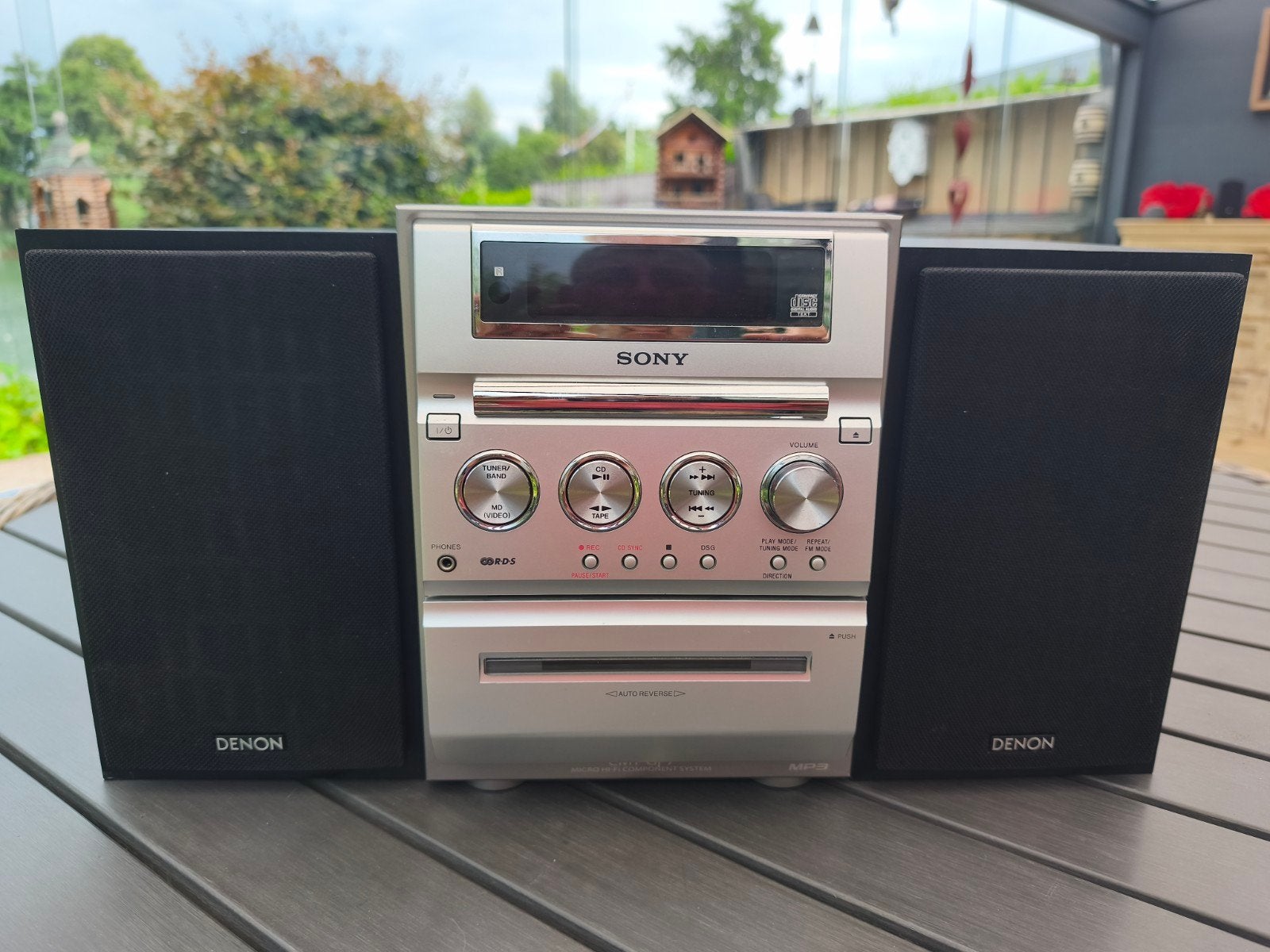 Sony Microset met Denon speakers voor perfect geluid, Audio, Tv en Foto, Stereo-sets, Gebruikt, Ophalen of Verzenden, Tuner of Radio