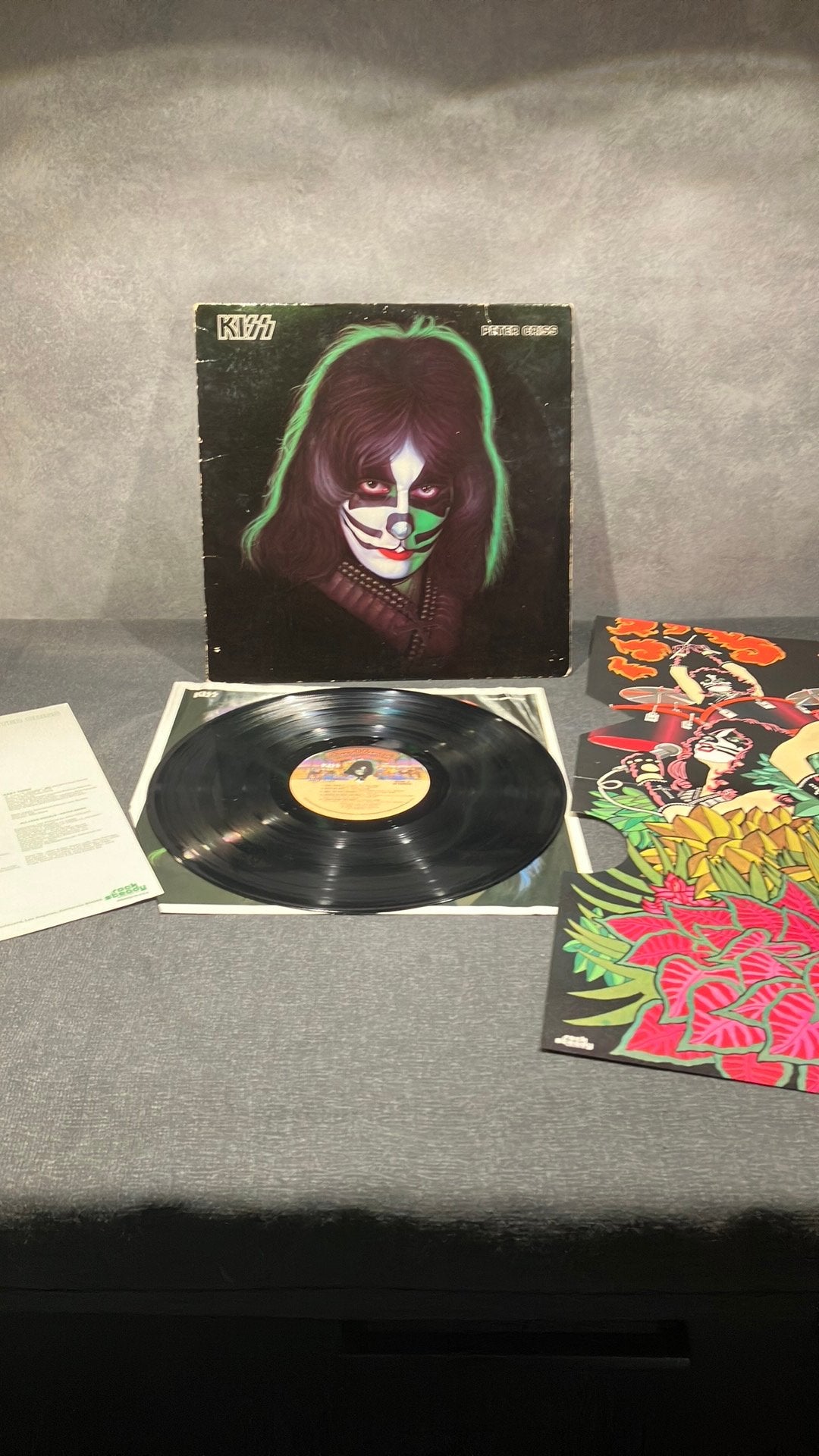 Kiss. —  Peter Criss.  ( incl poster ), LP, Gebruikt, Beschermende buitenhoes, Ophalen of Verzenden