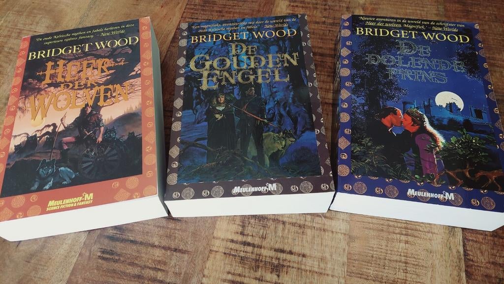Bridget Wood - heer der wolven, dolende prins,  gouden enge, Ophalen of Verzenden, Zo goed als nieuw