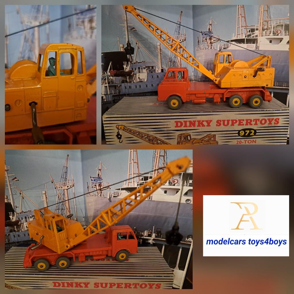 Dinky Toys no 972 20-ton Lorry Mounted "Coles Crane" 1/43, Verzenden, Zo goed als nieuw, Auto, Dinky Toys