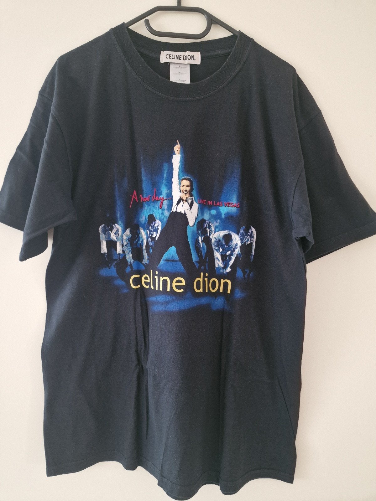 Celine Dion t shirt maat L, Ophalen of Verzenden, Zo goed als nieuw, Zwart, Korte mouw