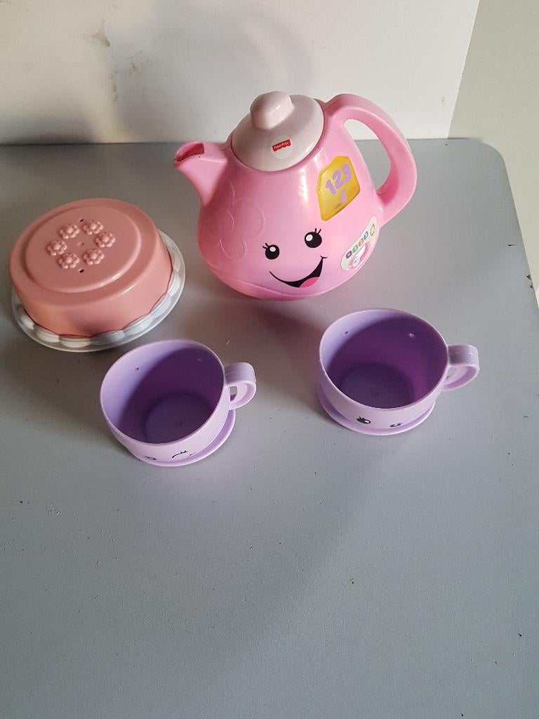 fisher price thee serviesje met geluid, Kinderen en Baby's, Speelgoed | Fisher-Price, Ophalen of Verzenden, Zo goed als nieuw