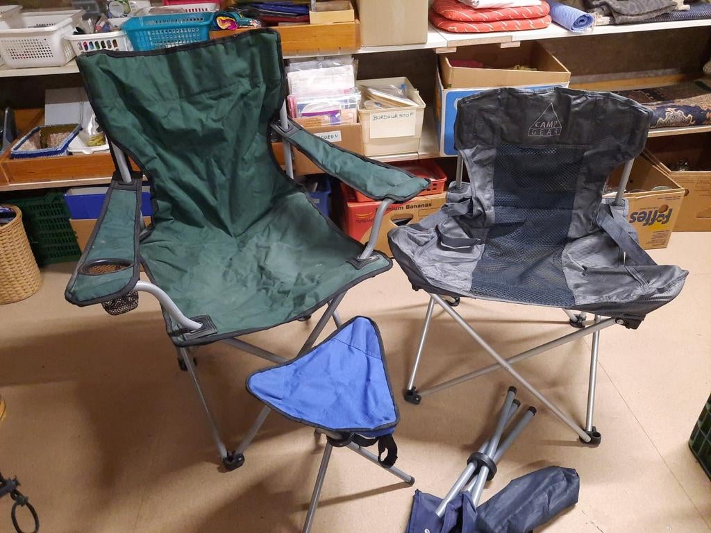 Campingstoel- krukje, Caravans en Kamperen, Ophalen, Campingstoel
