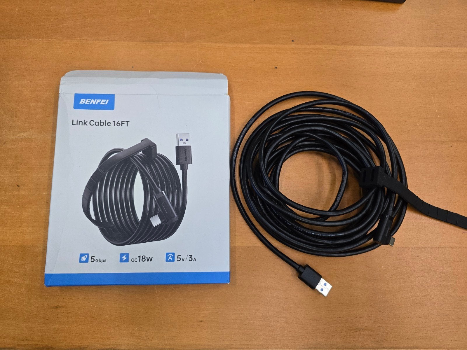 Benfei VR oculus Link kabel (oplaadkabel), Ophalen of Verzenden, Zo goed als nieuw, Pc