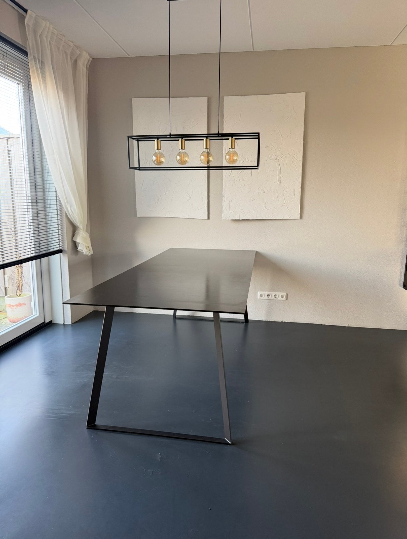 Rechthoekige eettafel van Goossen, Ophalen, Gebruikt, 200 cm of meer, 50 tot 100 cm