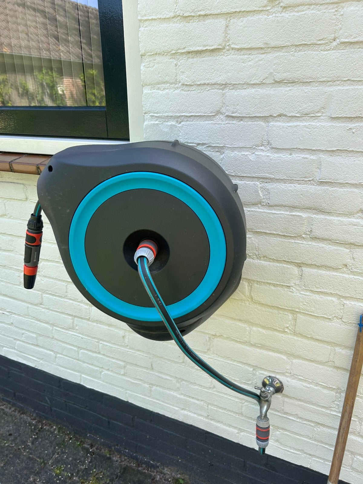 Gardena oprolbare waterslang 15 meter, Ophalen of Verzenden, Zo goed als nieuw, Tuinslang