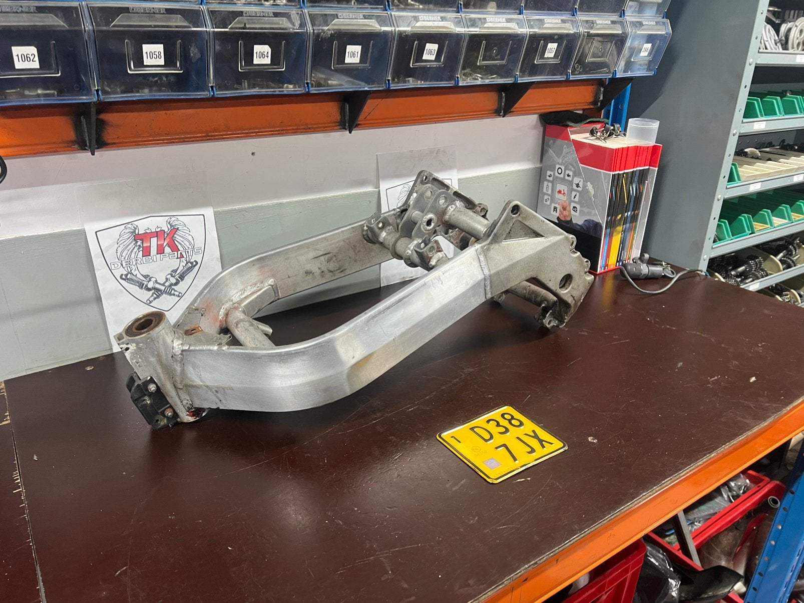 Aprilia rs 50 2009 frame met kenteken, Ophalen, Frame, Gebruikt, Aprilia