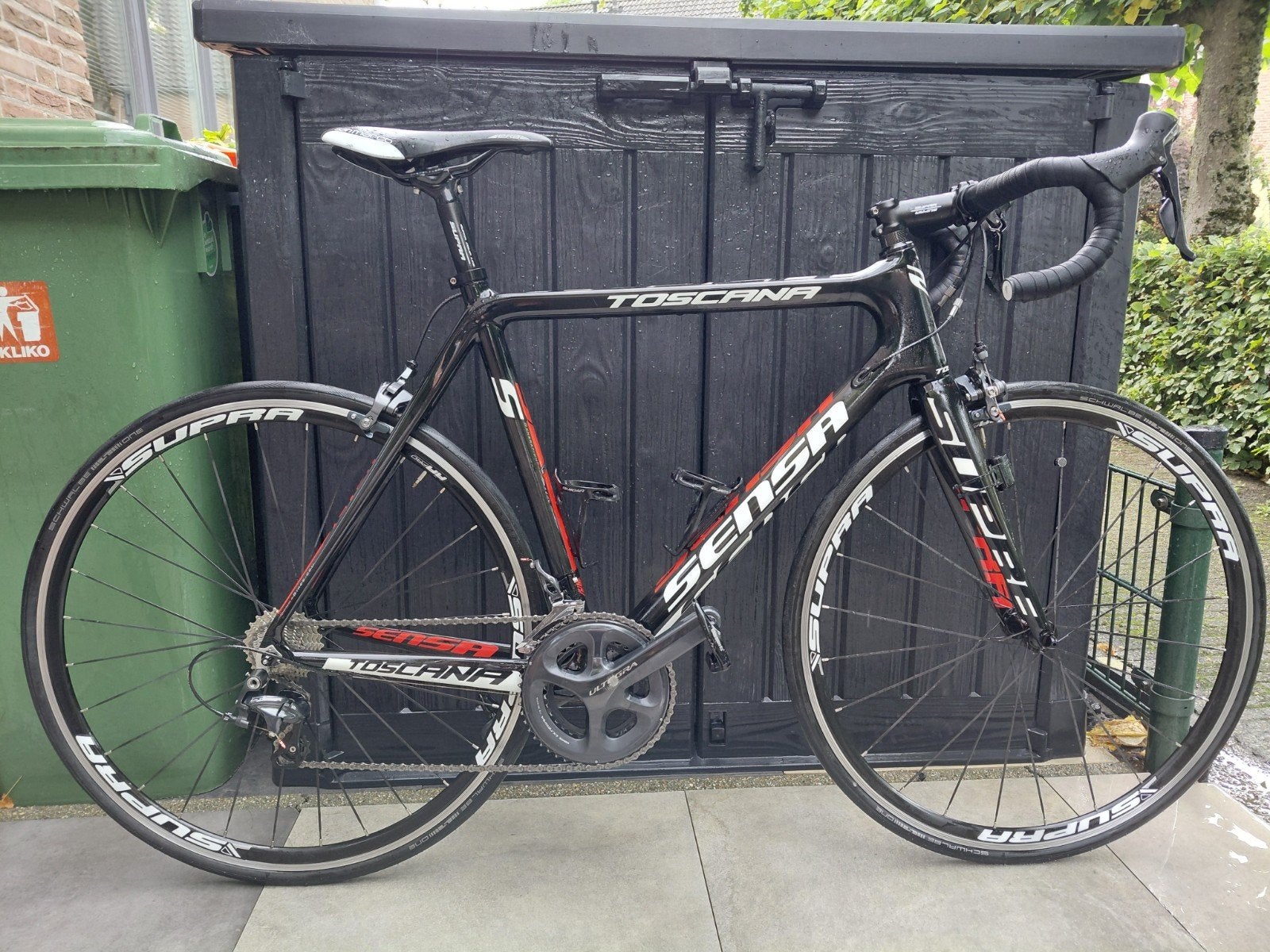 Racefiets Sensa Toscana (Full carbon), Fietsen en Brommers, Fietsen | Racefietsen, 28 inch, Gebruikt, Carbon, Velgrem