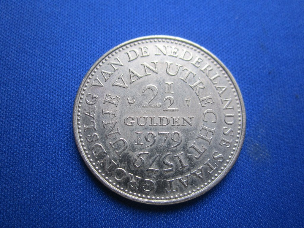 2,5 gulden munt, Postzegels en Munten, Munten | Nederland, Ophalen of Verzenden, Koningin Juliana, 5 gulden, Losse munt