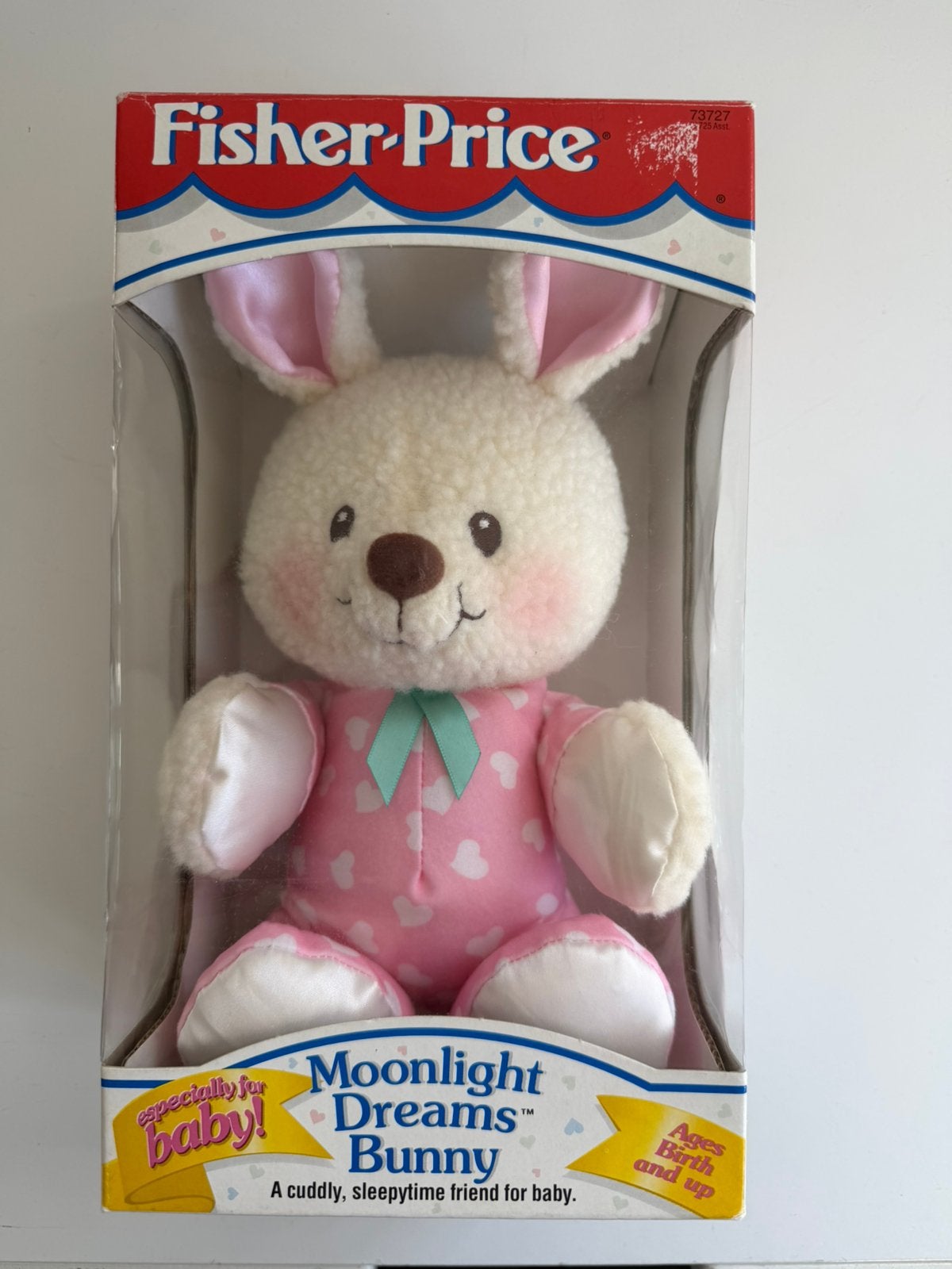 Fisher-Price Moonlight Dreams Bunny Pluche Konijn 1997 NIB, Ophalen of Verzenden, Nieuw, Overige typen