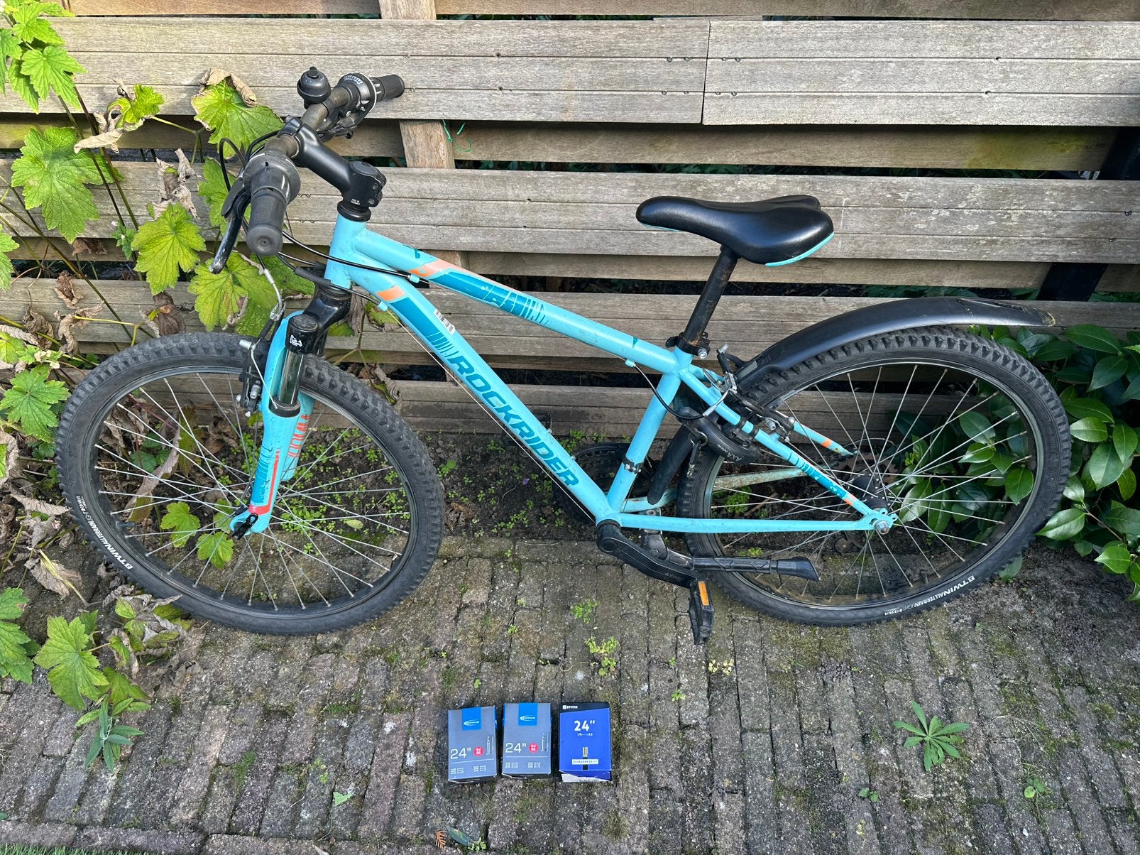 24 inch Rockrider MTB, Ophalen, 24 inch, Velgrem, Versnellingen