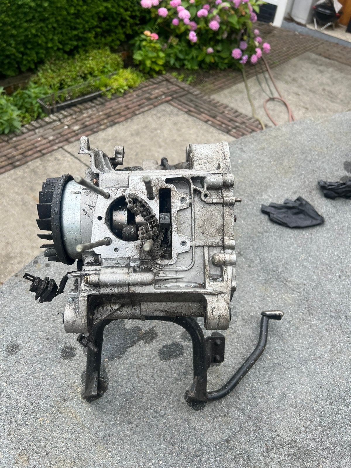 2 vespa speint blokken 1 kabelboom, Ophalen, Gebruikt