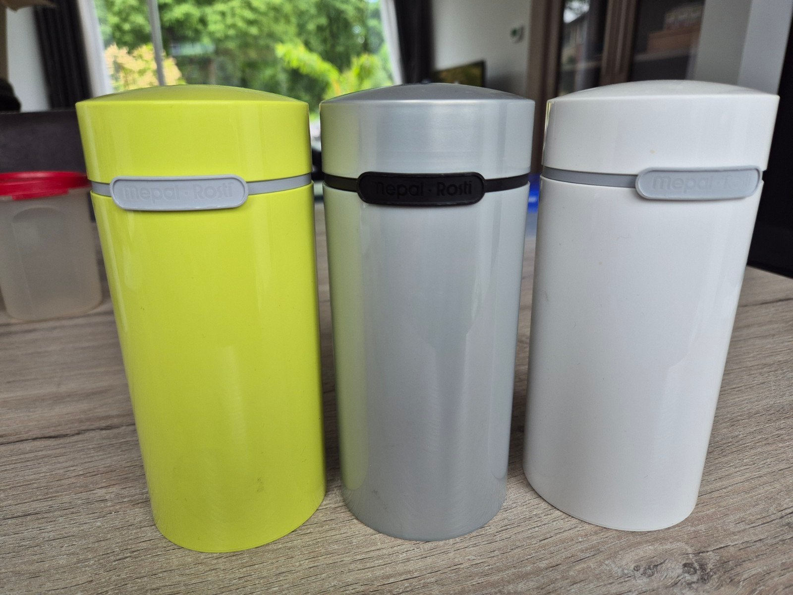 Mepal Rosti Voorraadpotten Set - 3 Stuks, Gebruikt, Kunststof, Ophalen of Verzenden, Voorraadpot