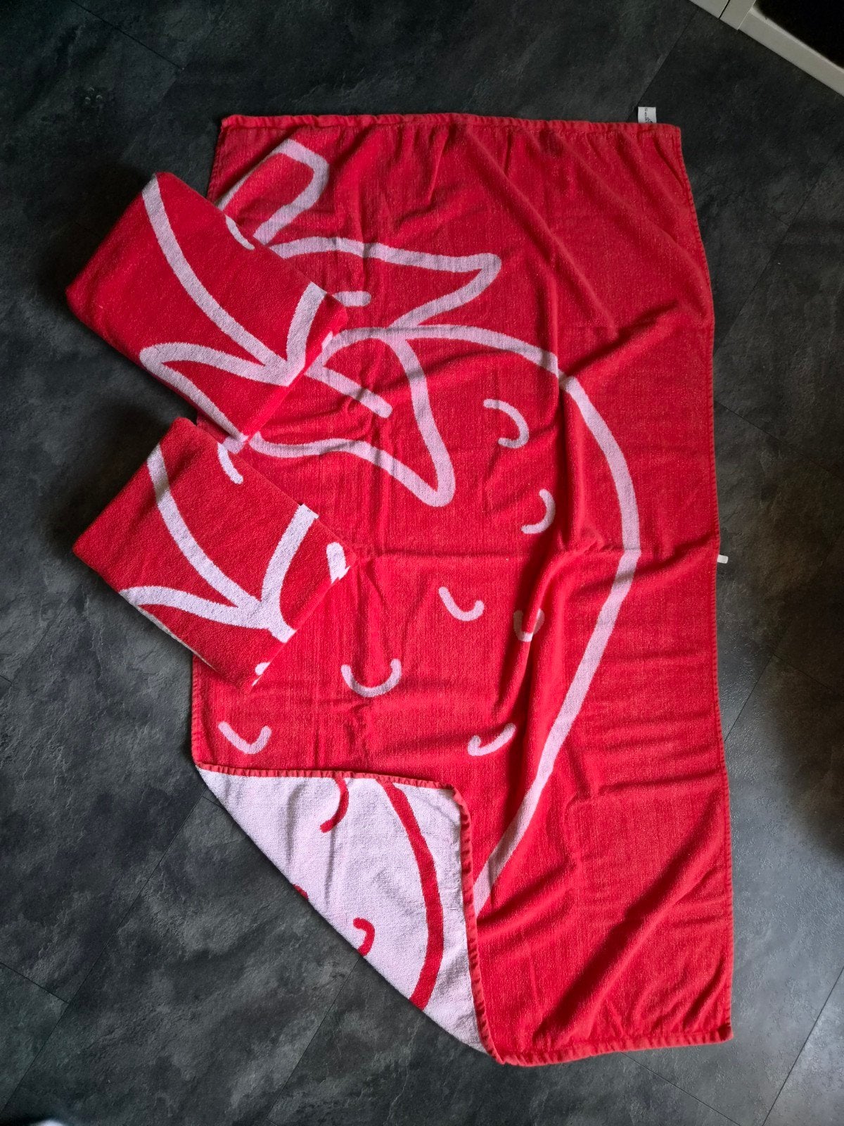 3x grote handdoek, Ophalen of Verzenden, Blauw, Handdoek