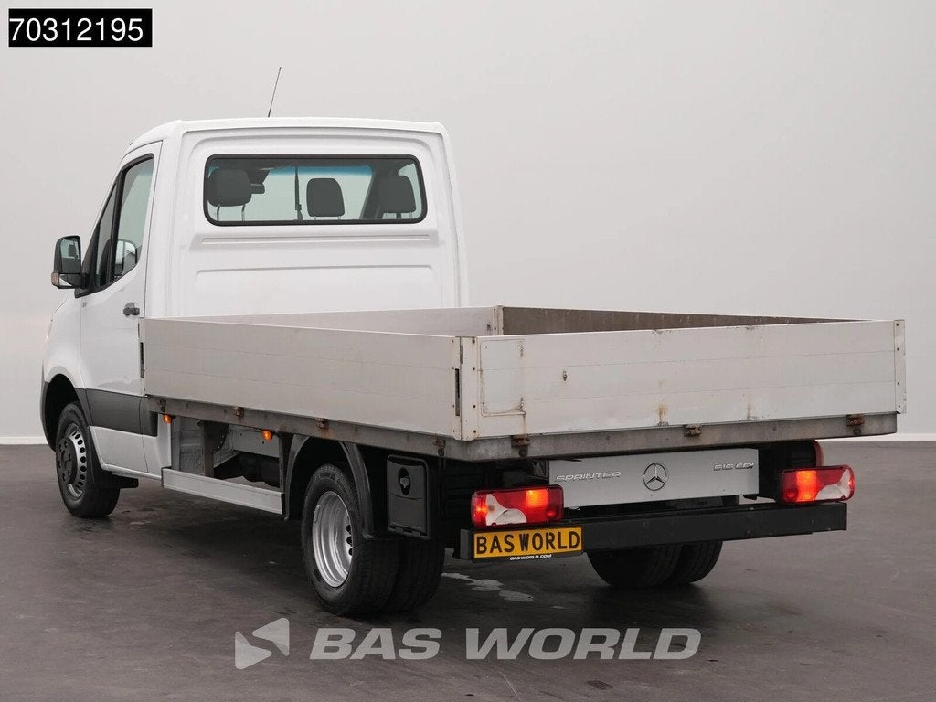 Mercedes Sprinter 516 CDI Automaat Dubbellucht 160PK Open La, Auto's, Bestelauto's, Stof, Gebruikt, Euro 6, 4 cilinders