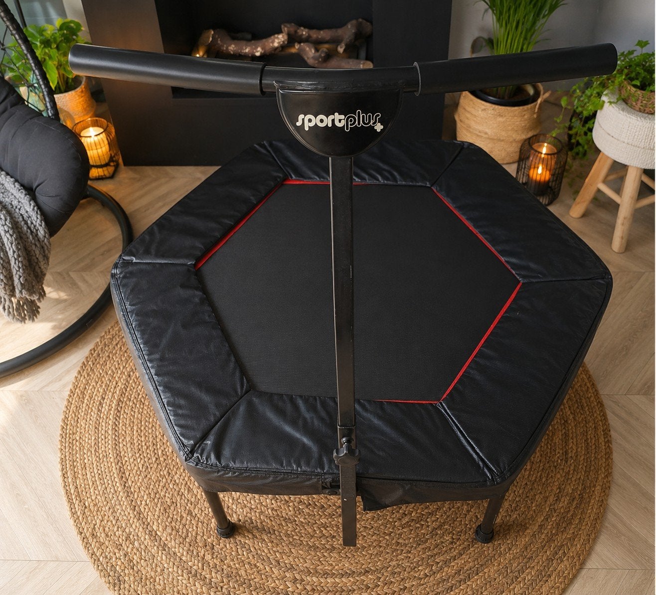 Sportplus fitness trampoline met handvat, Ophalen of Verzenden, Zo goed als nieuw