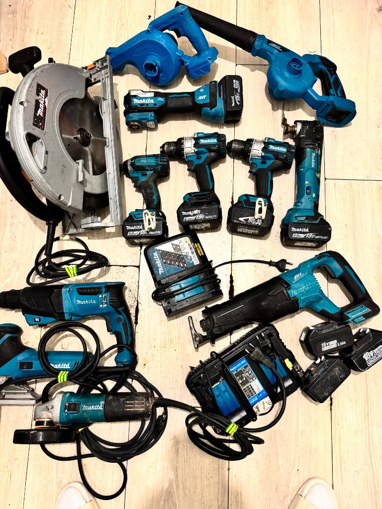 Set makita, Ophalen, Gebruikt